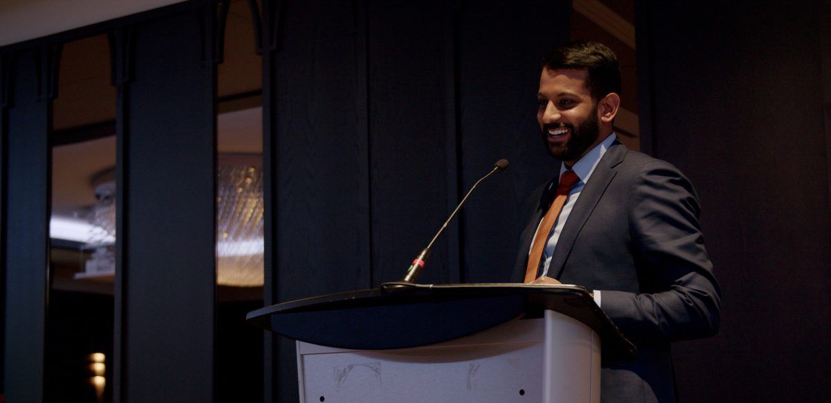 A speaker addressing delegates at a previous RCCO conference